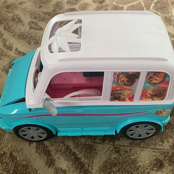 Barbie Toys Barbie Ultimate Puppy Mobile Blue Vehicle Jeep Van